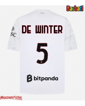 AC Milan Koni De Winter #5 Tricou Fotbal Replică 2026-27 Barbati Deplasare